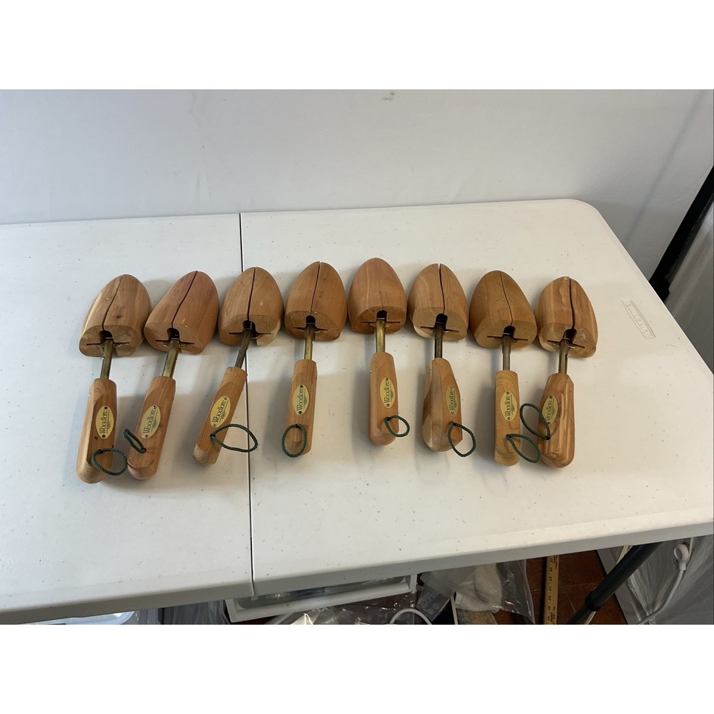 Woodlore Men's Cedar Shoe Tree 4-Pack  LG ‎ USA made